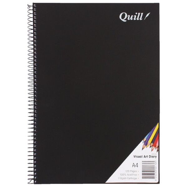 Quill Visual Art Diaries A3 White Sensational Crafts