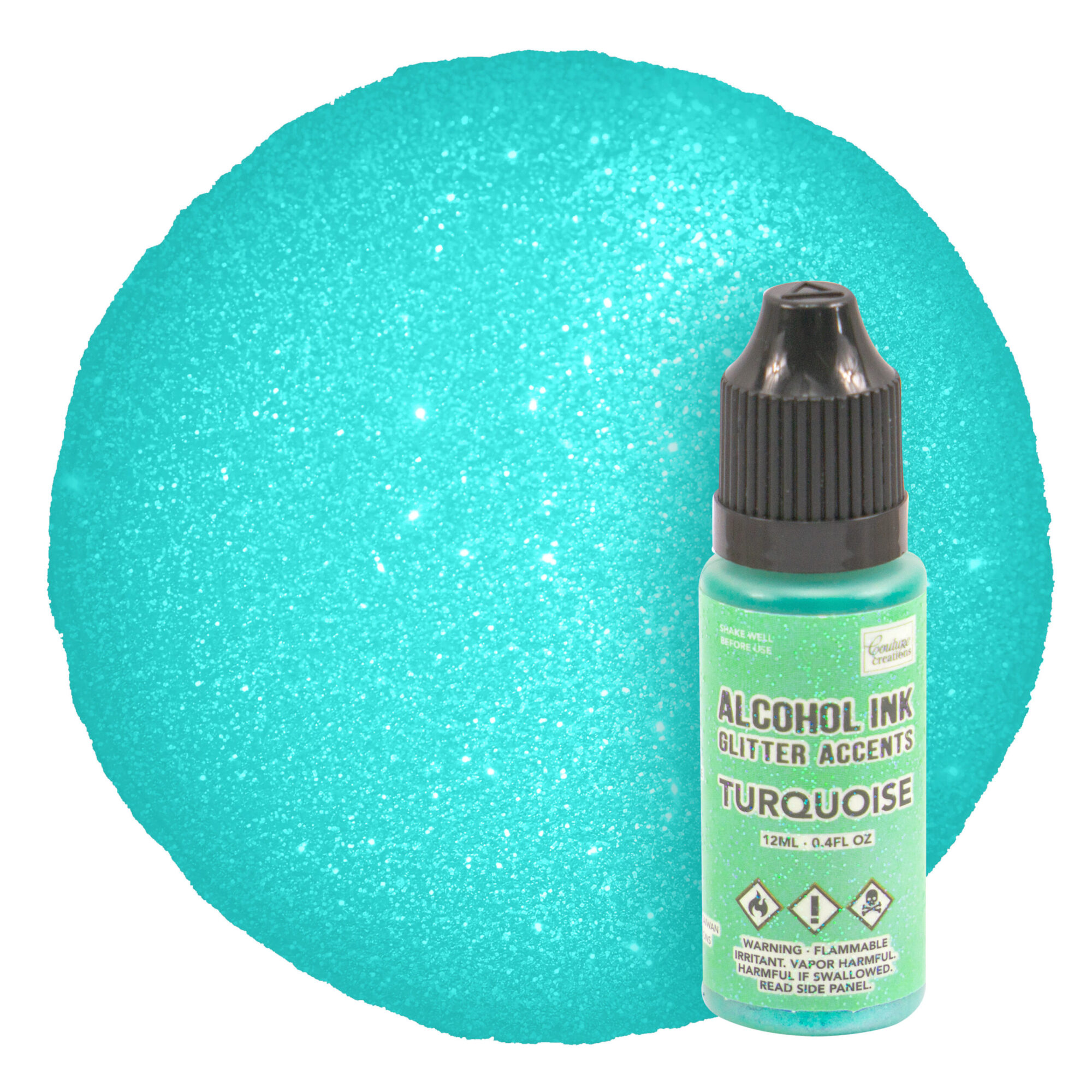 Alcohol Ink Glitter Accents Turquoise Sensational Crafts